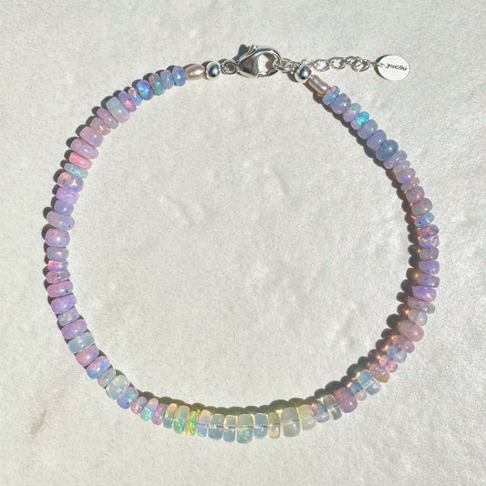 Opal Anklet- Purple Gradient